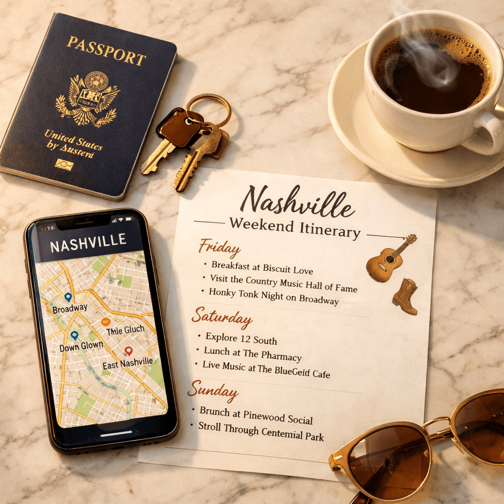 Nashville Travel Tips: What to Book Before You Arrive (And What You Can Add After) cover image